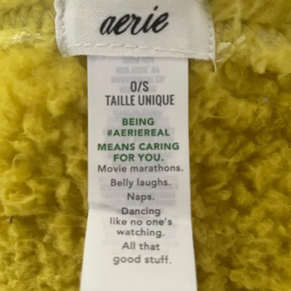 AERIE➕LIMITED EDITION Sherpa Logo Throw Blanket NWT - Picture 5 of 5